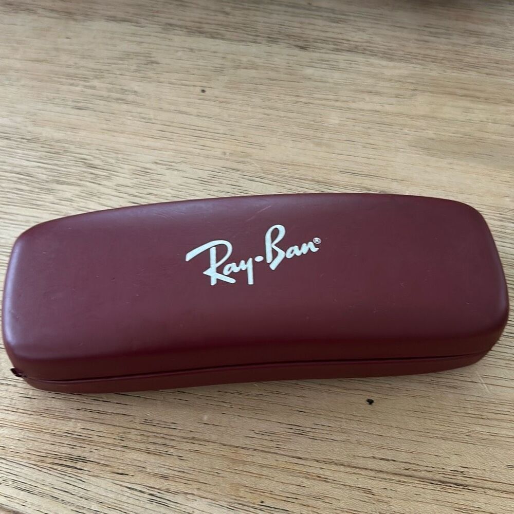 Ray-Ban Maroon Hard Sunglasses Case